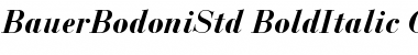 Download Bauer Bodoni Std 1 Bold Italic Font