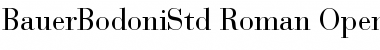 Download Bauer Bodoni Std 1 Roman Font