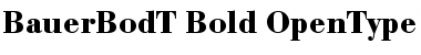 Download Bauer Bodoni T Bold Font