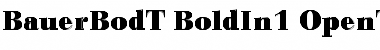 Download Bauer Bodoni T In1 Regular Font