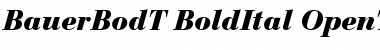 Download Bauer Bodoni T Bold Italic Font