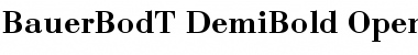 Download Bauer Bodoni T Demi Bold Font