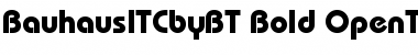 Download ITC Bauhaus Bold Font