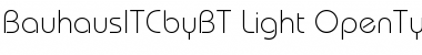 Download ITC Bauhaus Light Font