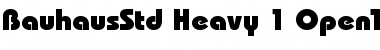 Download Bauhaus Std Heavy Font