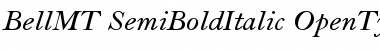 Download Bell MT Semi Bold Italic Font