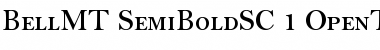 Download Bell MT Semi Bold Small Caps Font