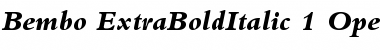 Download Bembo Extra Bold Italic Font