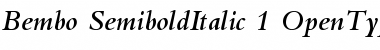 Download Bembo Semibold Italic Font