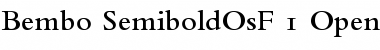 Download Bembo Semibold OsF Font