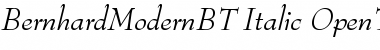Download Bernhard Modern Italic Font