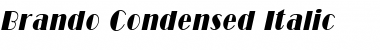 Download Brando Condensed Italic Font