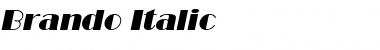 Download Brando Italic Font