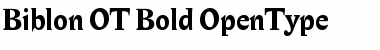 Download Biblon OT Bold Font