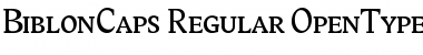 Download BiblonCaps Font