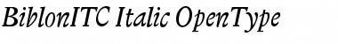 Download Biblon ITC Italic Font