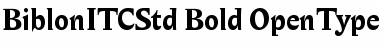 Download Biblon ITC Std Bold Font