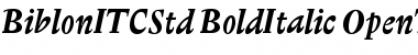 Download Biblon ITC Std Font