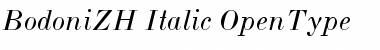 Download BodoniZH-Italic Regular Font