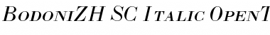 Download BodoniZH-SC-Italic Regular Font