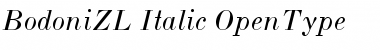 Download BodoniZL-Italic Regular Font