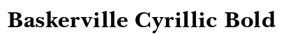 Baskerville Cyrillic Bold Font Baskerville Cyrillic Bold Font Preview