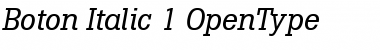 Download Boton Italic Font