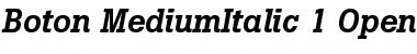 Download Boton Medium Italic Font