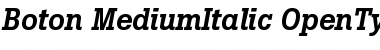 Download Boton Medium Italic Font