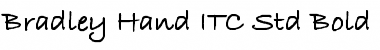 Download Bradley Hand ITC Std Bold Font