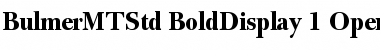 Download Bulmer MT Std Bold Display Font