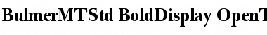 Download Bulmer MT Std Bold Display Font