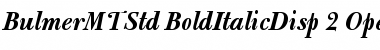 Download Bulmer MT Std Bold Italic Display Font