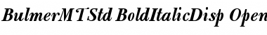 Download Bulmer MT Std Bold Italic Display Font