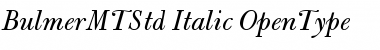 Download Bulmer MT Std Italic Font