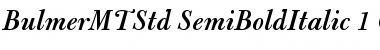Download Bulmer MT Std Semibold Italic Font