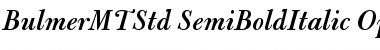Download Bulmer MT Std Semibold Italic Font