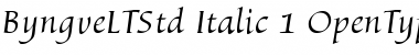 Download Byngve LT Std Italic Font