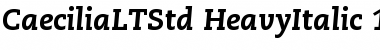 Download Caecilia LT Std 86 Heavy Italic Font