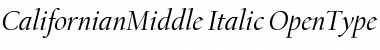 Download CalifornianMiddle Italic Font