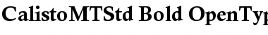 Download Calisto MT Std Bold Font