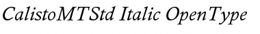 Download Calisto MT Std Italic Font