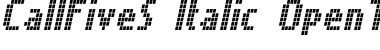 Download CallFiveS-Italic Font