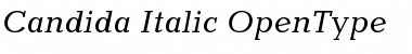 Download Candida Italic Font