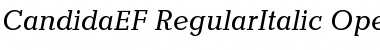 Download CandidaEF RegularItalic Font