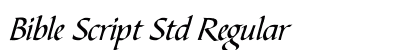 Bible Script Std Regular Font Bible Script Std Regular Font Preview