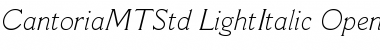 Download Cantoria MT Std Font