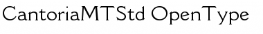 Download Cantoria MT Std Font