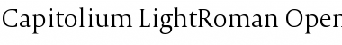 Download Capitolium LightRoman Font