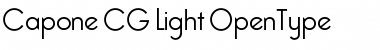 Download Capone CG Light Regular Font